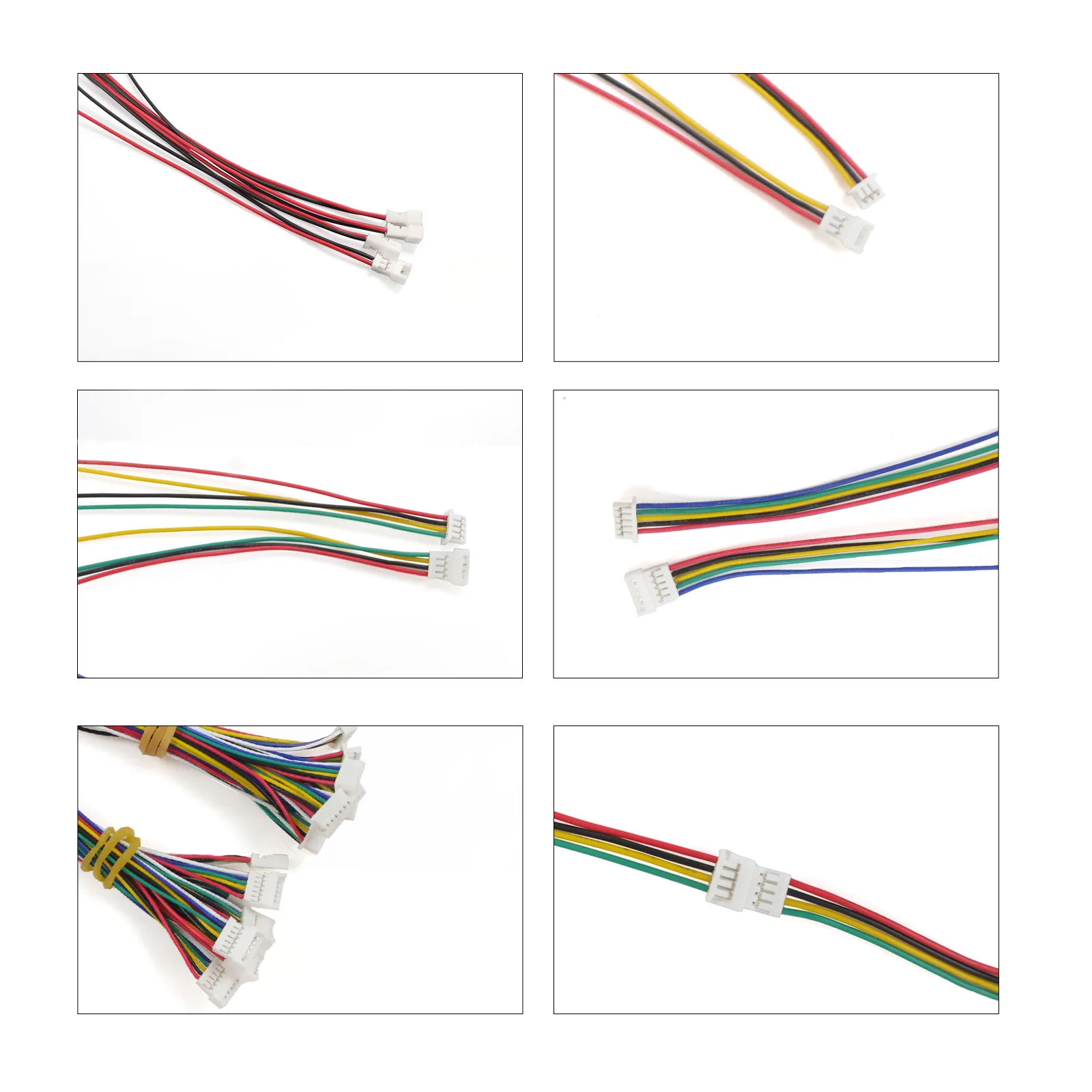 Micro JST 1.25mm Connector Male to Female 2/3/4/5/6 Pin 10cm Plug Cable Wire Adapter for LED Strip Sensor 1pairs
