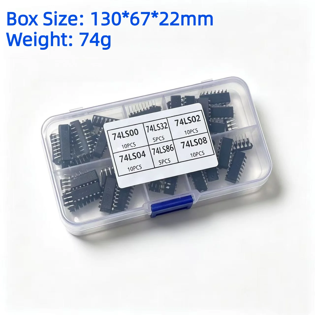 74LS00 74LS02 74LS04 74LS08 74LS32 74LS86 Logic IC Kit 50Pcs 6 Types DIP for Arduino