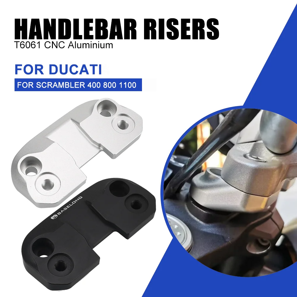 

25mm Higher And 22mm Offset Handlebar Riser Clamp For DUCATI Scrambler 800 FLAT TRACK PRO /DESERT SLED NIGHTSHIFT FULL THROTTLE