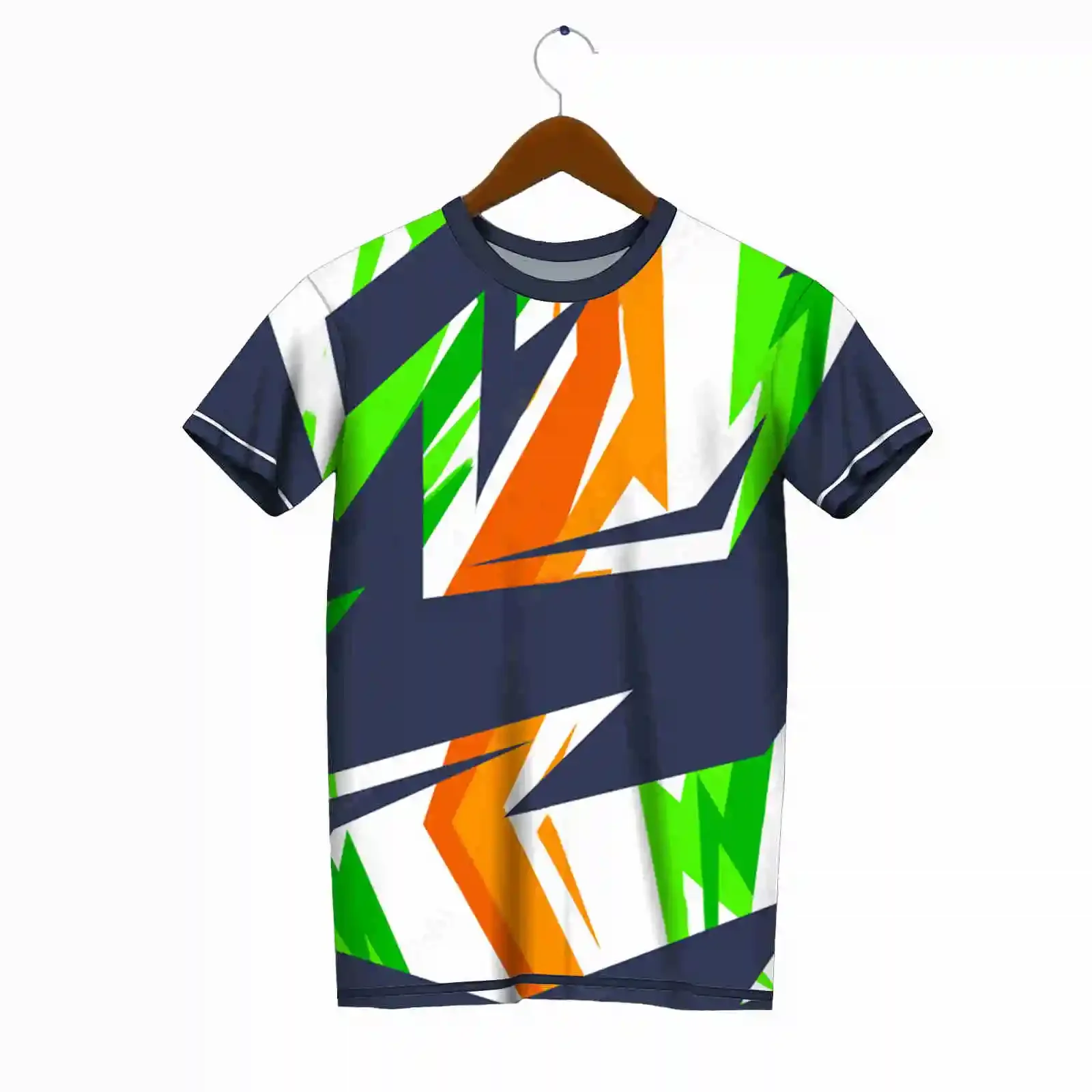 

2024 New Men's Color Graffiti Pattern Printed 3D T-Shirt, Casual Fashion Fitness Short Sleeve Crew Neck Streetwear Top