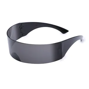 نظارات شمسية مستقبلية ضيقة Cyclops Visor للرجال ، نظارات شمسية ليزر ، عدسة شخصية معكوسة ، نظارات تنكرية ، UV400 أعلى 8 مبيعات لنظارات العملاق - رقم 5