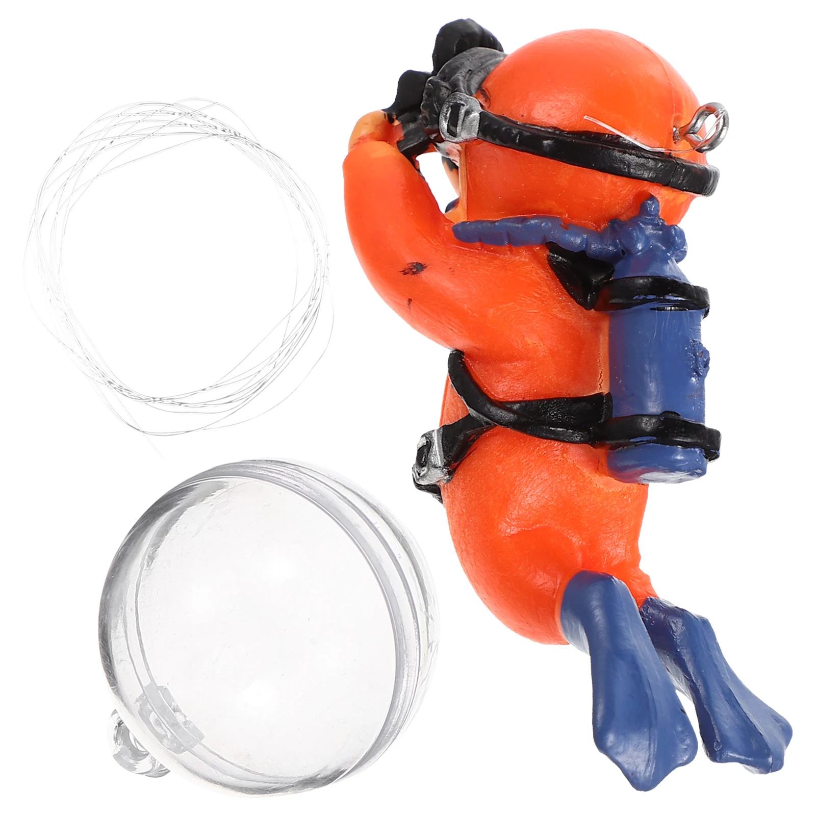 

Fish Tank Diver Ornament Aquarium Decoration Sturdy PVC Material Non-Polluting Water Safe for Pet Fish Long-Lasting Beauty