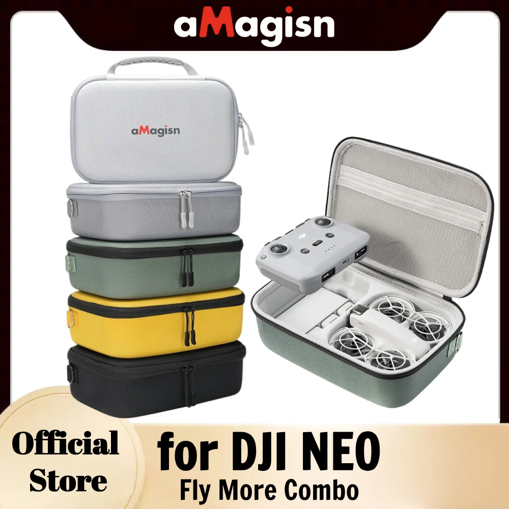 aMagisn Neo Carrying Case Drone Portable bag for DJI Neo Fly More Combo，Hard Compact Bag for DJI Neo Storage Drone Accessories