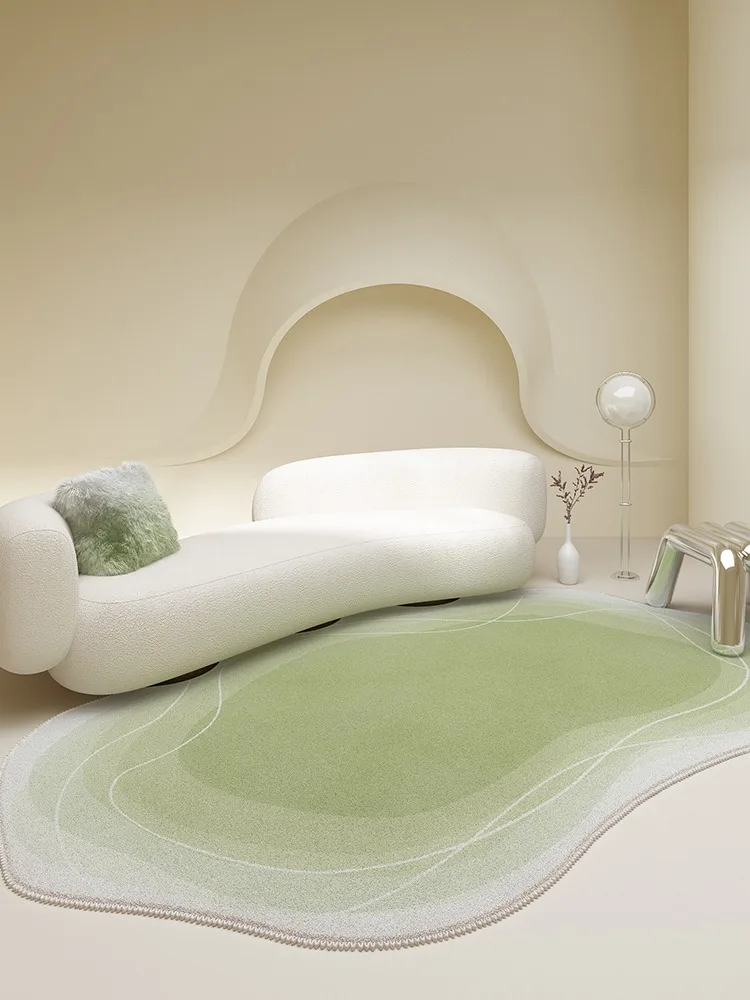 

Художественный ковер градиентного цвета, абстрактные ковры для дома, гостиной, удобные мягкие коврики для спальни, однотонный ковер неправильной формы