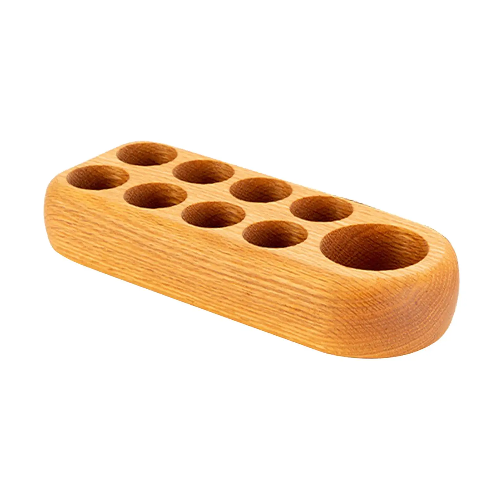 Essential Oil Display Holder 9 Slots Fragrance Container Desk Perfume Aroma Bottles Storage Organizer for Anniversaries Gifts