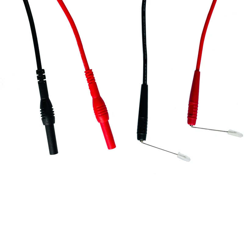 Multimeter Probes Ultra Fine Needle 4mm Interface Diameter 0.7mm Pure Copper Pvc Flexible Cord