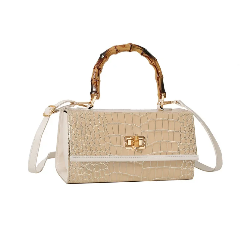 

‌ Сумка через плечо из крокодилового бамбука 2025 года — женская модная сумка в стиле ретро, модная персонализированная косая сумка через плечо ‌