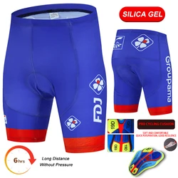 2025 FDJ Cycling Bib Shorts Breathable Sport Mountain Bicycle Cycling Pants Bike Shorts culotte ciclismo hombre bicycle shorts