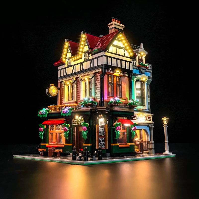 

Vonado 5V LED lighting 10350 set suitable for Tudor Corner building block gift (excluding building blocks)