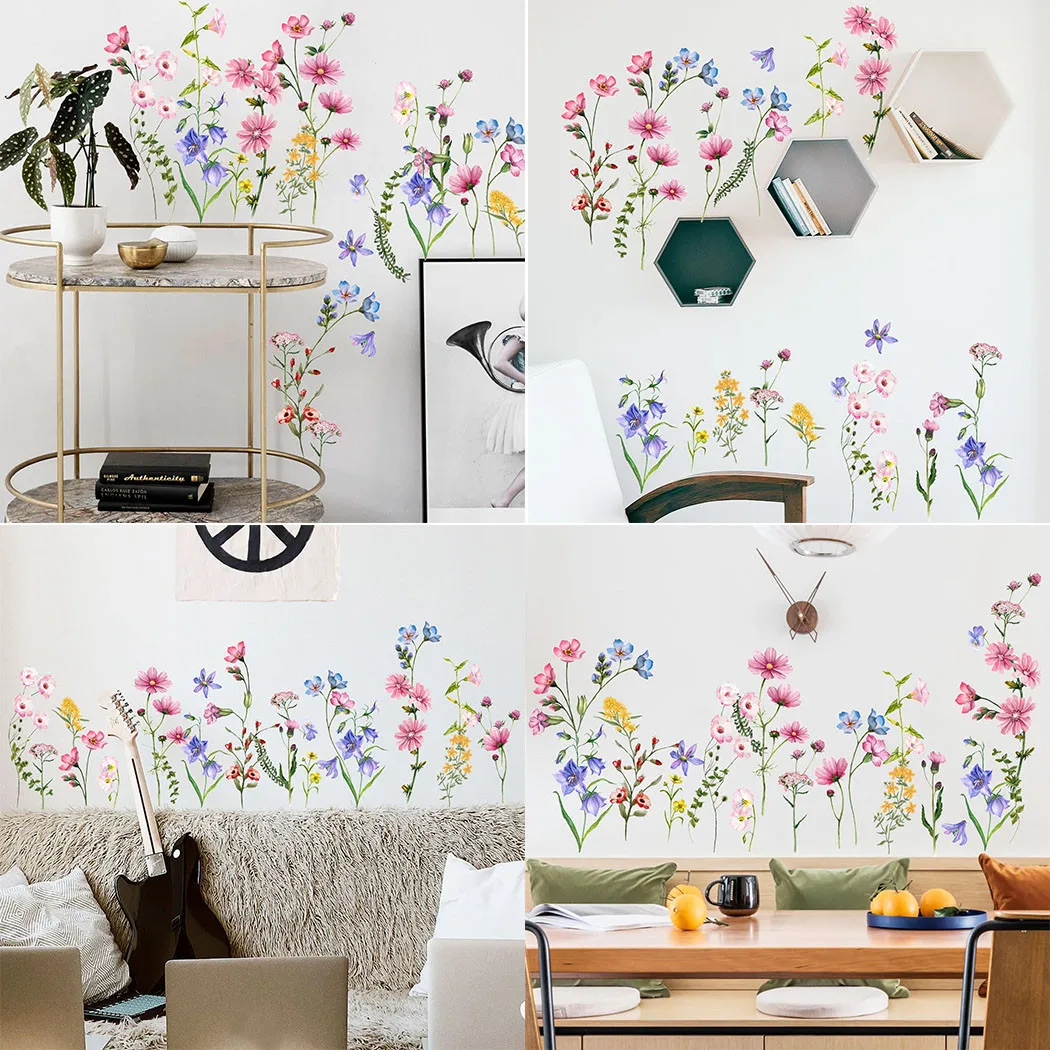 Timeless Peony Flower Vinyl Wall Stickers for Home Decoration Waterproof and Removable Easy to Apply Non toxic Material