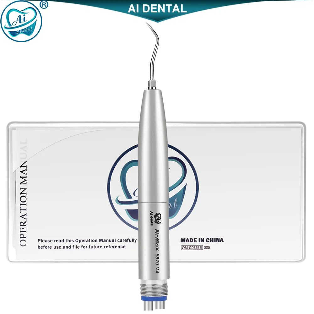 Oral Whitening Instruments Dental Sonic Perio Scaling Cleaning Air Scaler Handpiece For 4/6 Holes Dentist Chair AI-S970-M4