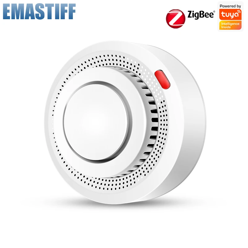 eMastiff ZigBee Smoke Detector Tuya Smart Home Security Protection Fire Alarm System For Smart Life Google Assistant