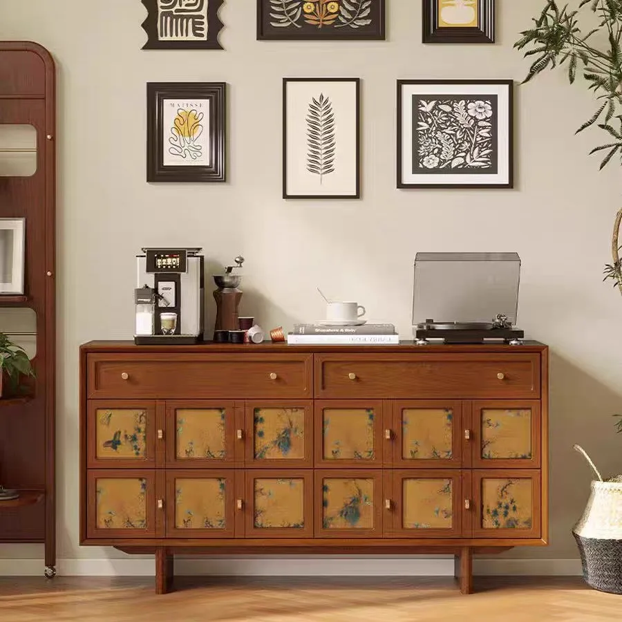 Customizable French retro solid wood six chest bedroom storage