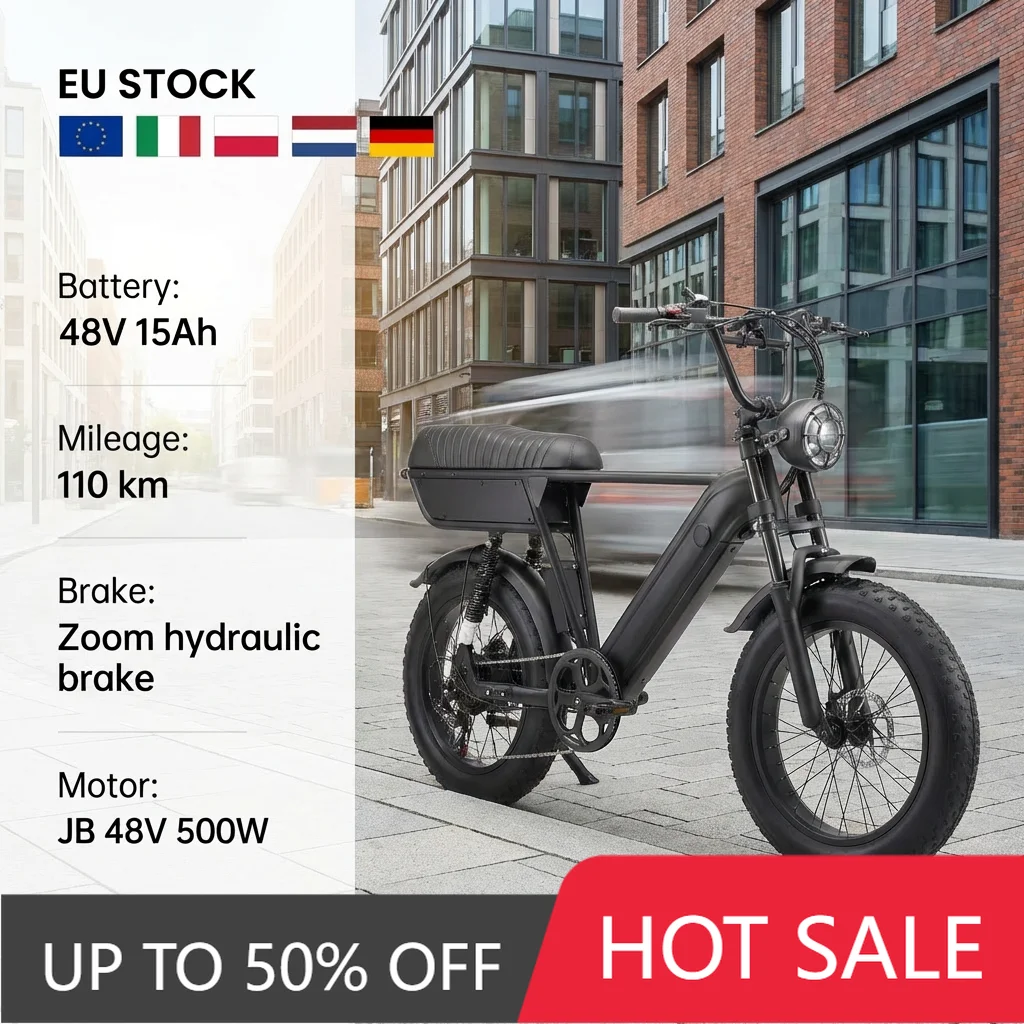 

JYF JYF Dual Shock Absorber All Terrain Youngor Y20 Plus 500W Urban Folding Wide Tire Electric Bike CE Bici Elettrica European U