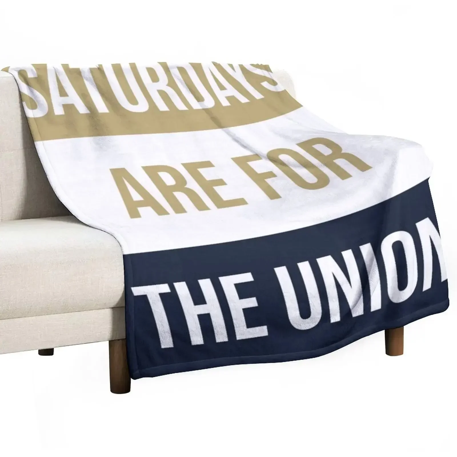 Saturdays Are For The Union Throw Blanket Bed linens Luxury St wednesday Fashion Sofas Blankets