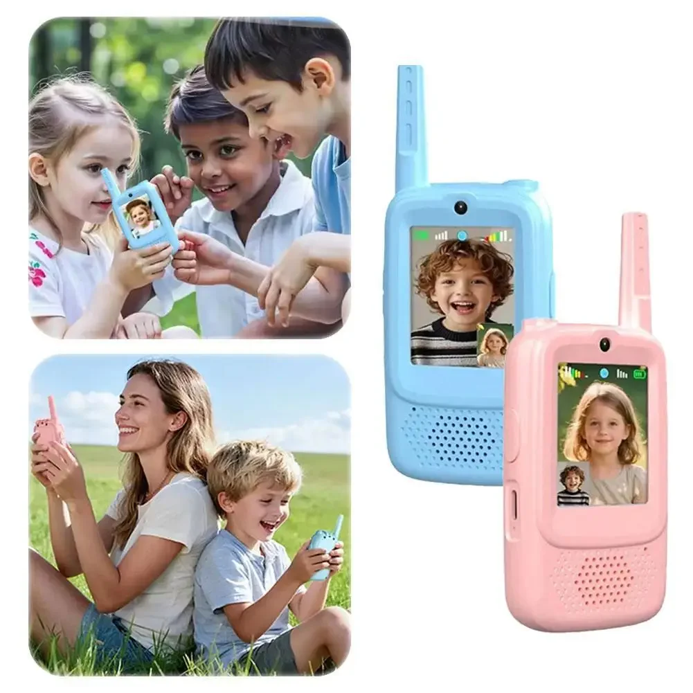 Video Walkie Talkies For Kids,Rechargeable Kids Walkies Talkies,Indoor Outdoor Toys For Game Party Camping Christmas Gift