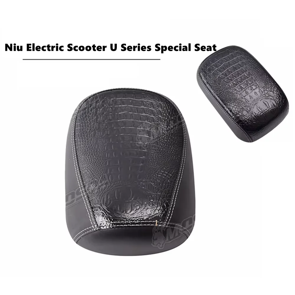 Niu E-scooter U Serie Special Seat Cushion Crocodile Leather Cushion Retro Comfortable Front Rear Cushion for Niu U1C/UQI/U+B/US