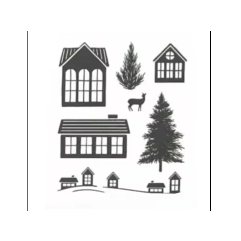 September-December 2026 New Dies Stamps Collection Christmas Tree Pumpkin Fall Winter Christmas for Scrapbook Making DIY Crafts