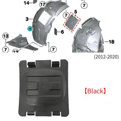 For BMW F20 F22 F30 F33 F34 F36 Front Wheel Mudguard Cover Inner Lining Headlight Bulb Cap For Bmw 1 2 3 4 Series 51717260397