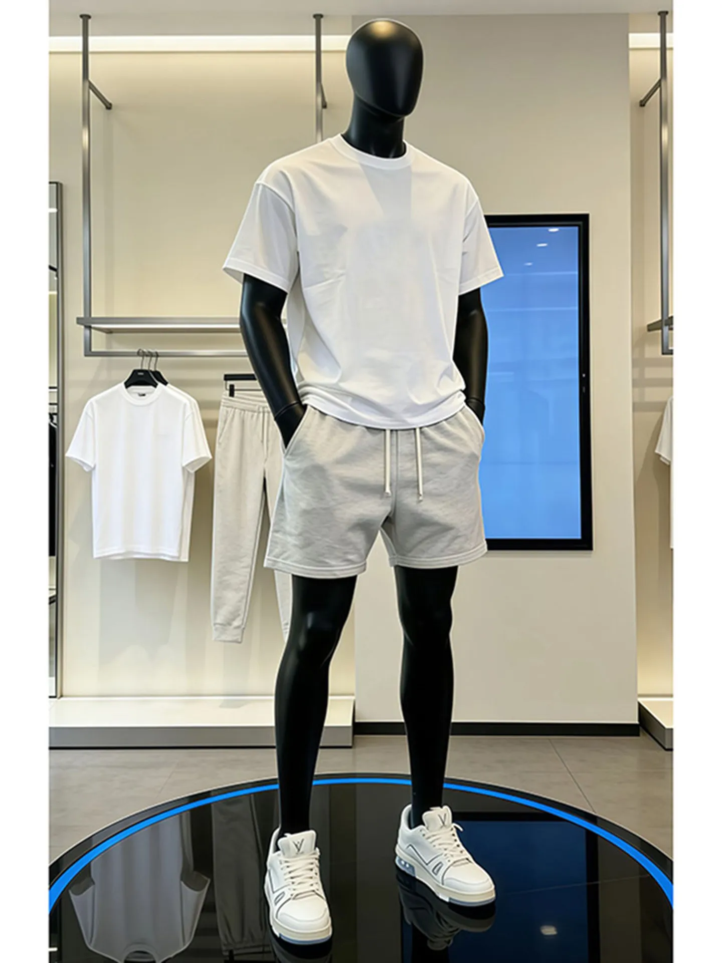 

American Sports Running Shorts Men's Summer Thin Outdoor Basketball Training Shorts Quick Dry Casual Five-Quarter Pants