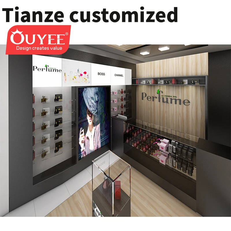 

Customized-retail perfume shop decoration interior design Market shop