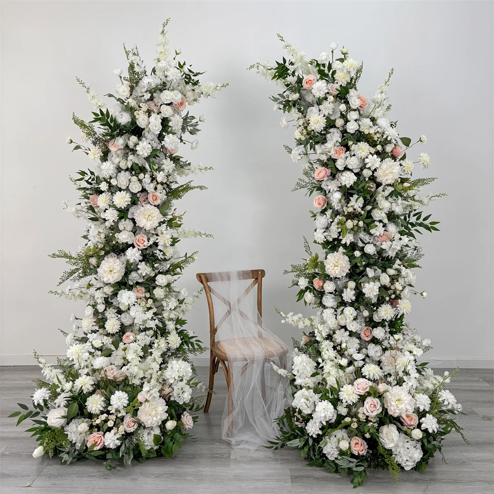 

Custom Realistic Wedding Backdrop Artificial Flower Wall Arch Silk Rose Lightweight Handmade For Event Stage Decoration