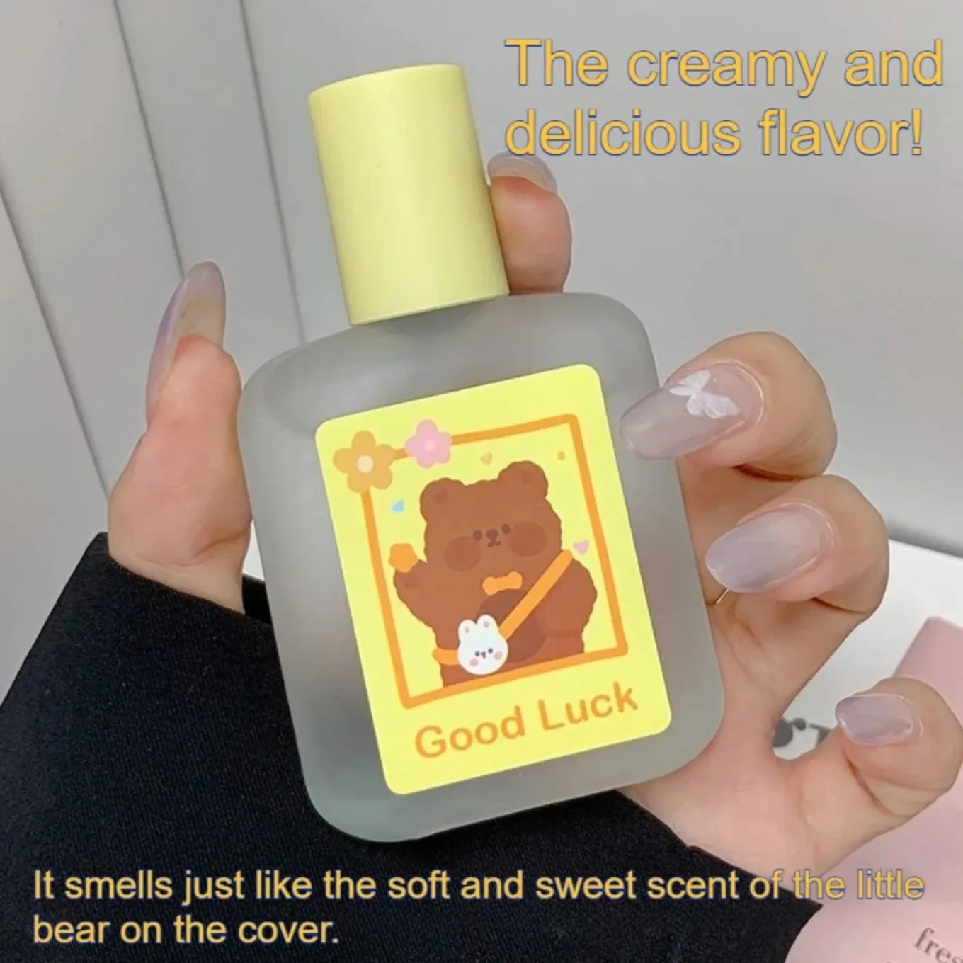 

Long Lasting Fresh Natural Perfume, Cute Bear Shaped Niche Floral Scent, High-End Light Subtle Sweet Fragrance 30ml Portable