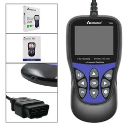 Original Aer motor v850 Auto diagnose scanner obd2 Motor Check Automotive Code Reader Batterie mehrsprachig