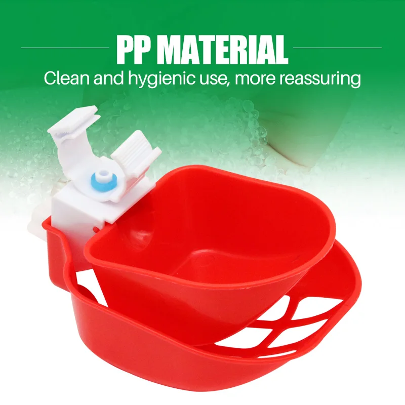 10 قطعة أكواب سقي الدجاج الأوتوماتيكية ذاتية التعبئة وحدة تغذية مياه الدواجن مع شبكة للكتاكيت والبط والأوز مزرعة لوازم الدواجن