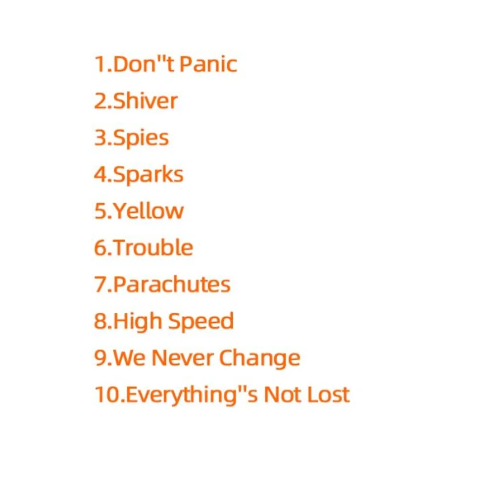 سجل الفينيل ألبوم الفرقة Coldplay المظلة LP ألبوم الفينيل الأسود الطبعة الأصلية #6