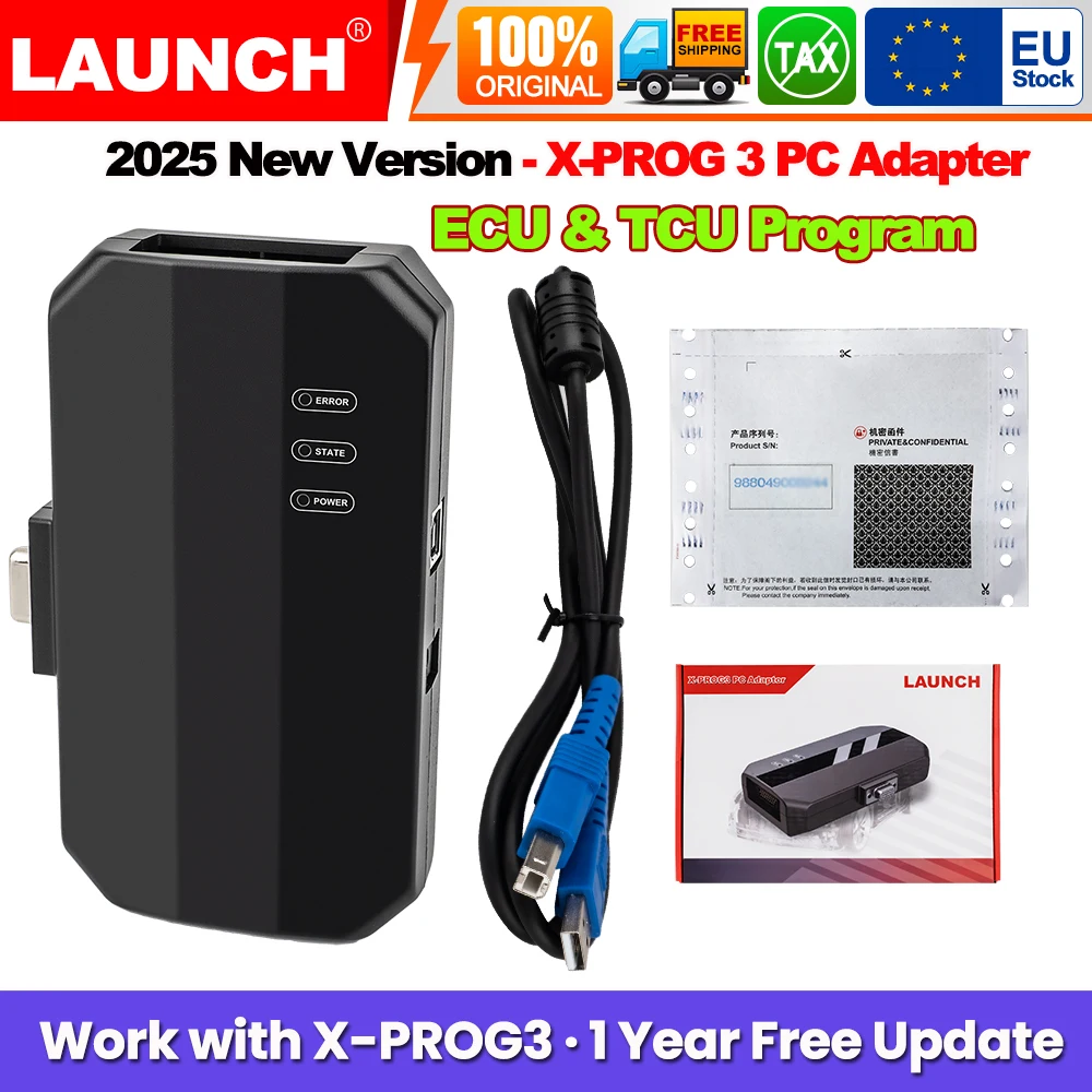 LAUNCH X431 X-PROG 3 Programmeur d'immobilisateur Adaptateur PC GII-PC Outils de programmation ECU TCU Écrire et cloner les données ECU fonctionne avec XPROG3