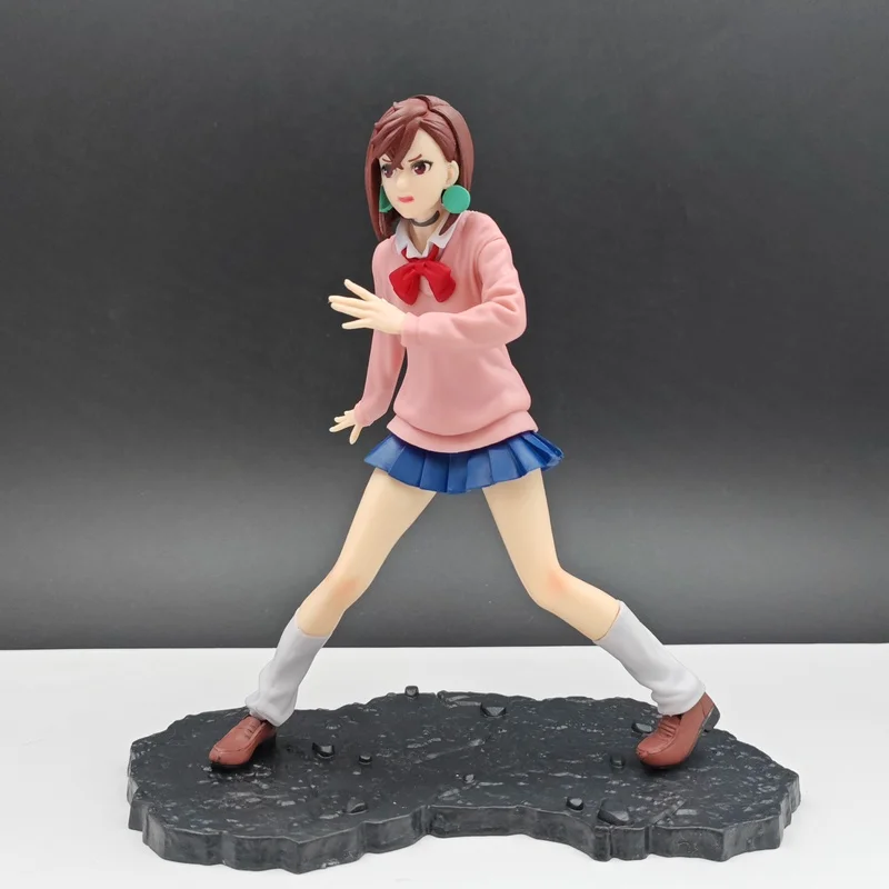 دان دا دان أنيمي الشكل Ayase مومو تاكاكورا كين تحصيل اليدوية تمثال 13-17 سنتيمتر مع قاعدة العرض العمودي لمحبي #4