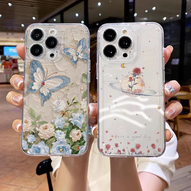 花植物ケース三星銀河 A56 5 グラム A55 A16 A15 A36 A54 A52 A53 A14 A05 A05S A06 A25 A26 A33 A34 A35 A32 蝶カバー