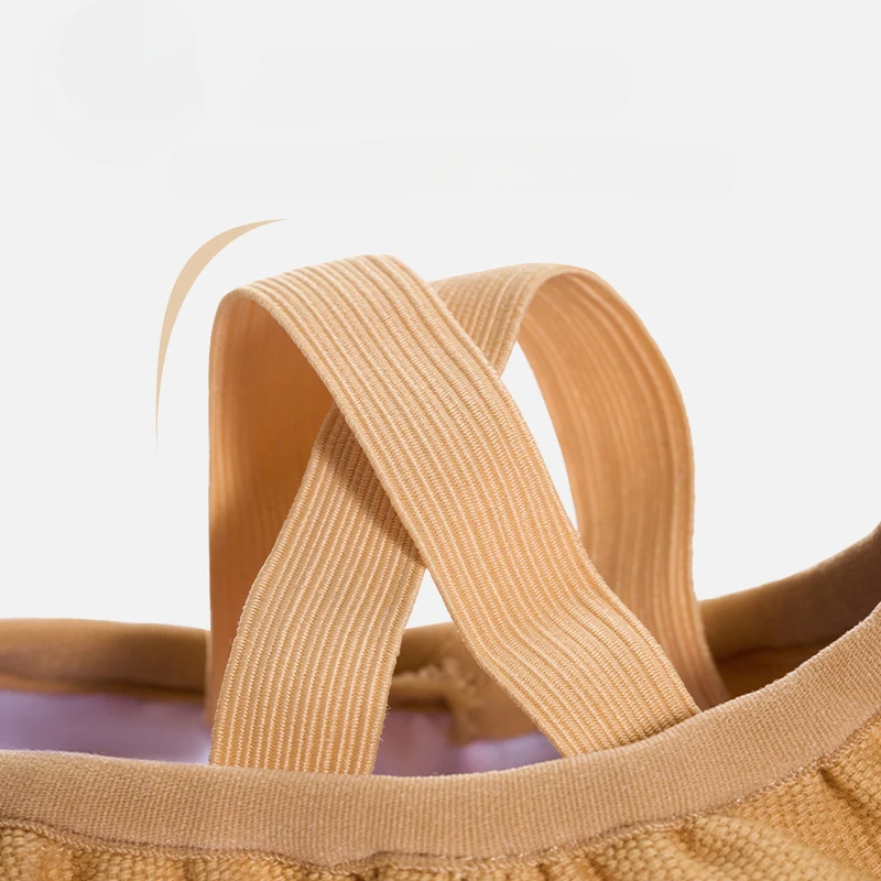 Scarpe da balletto con suola morbida in tela per danza classica per bambini adulti