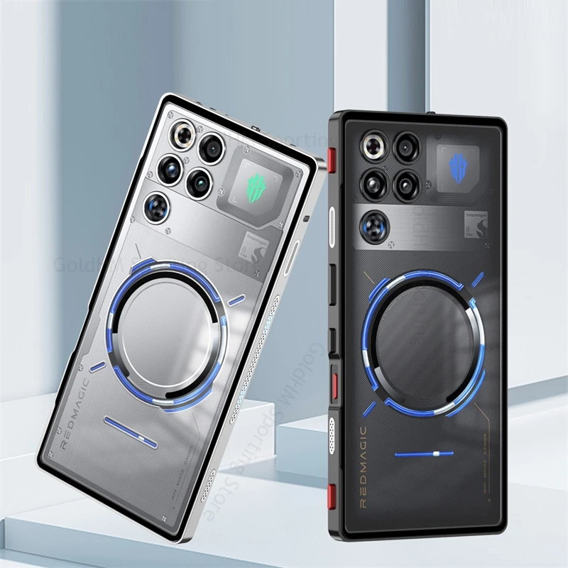 

Tempered Glass Magnetic Case For ZTE nubia Red Magic 11 Pro Plus Aluminium Alloy Bumper For Magsafe Matte Cover Red Magic 11 Pro