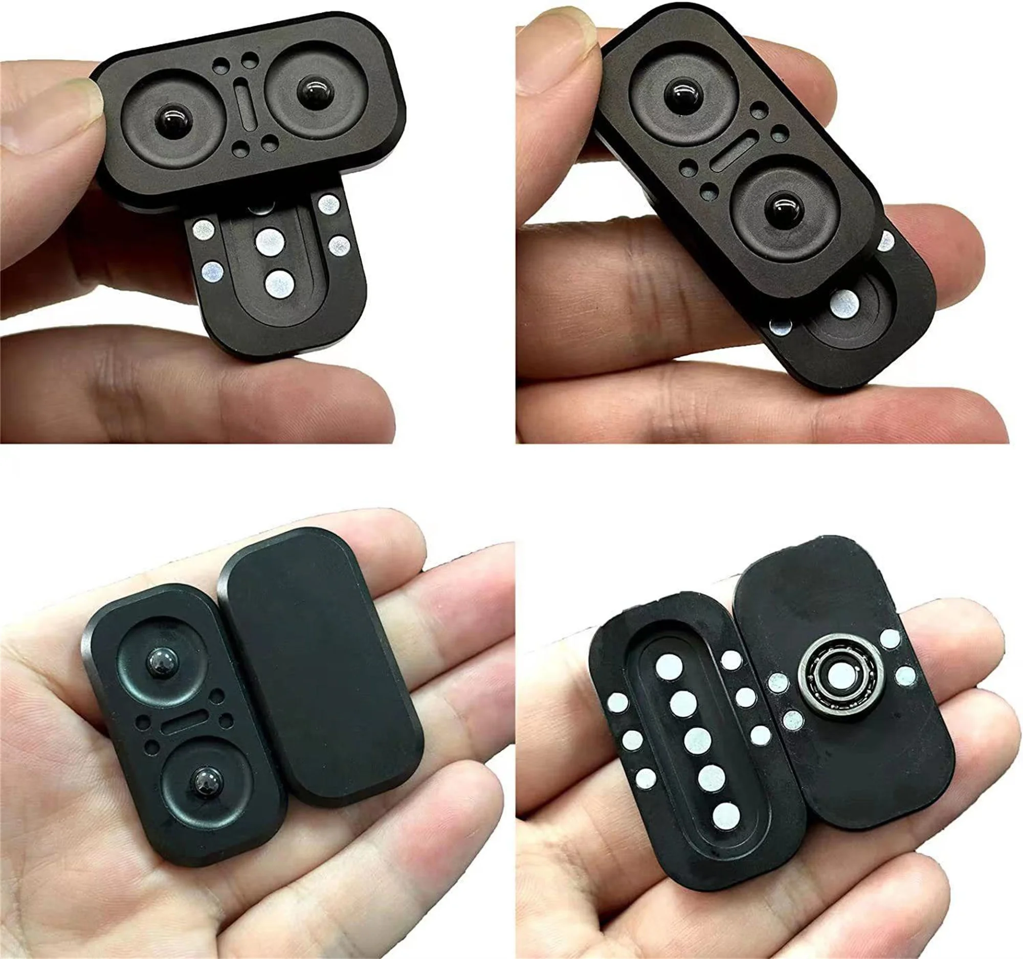 Fidget Slider – jouet en acier inoxydable, Spinner, poussée, pièces de monnaie, décompression, EDC, équipement amusant