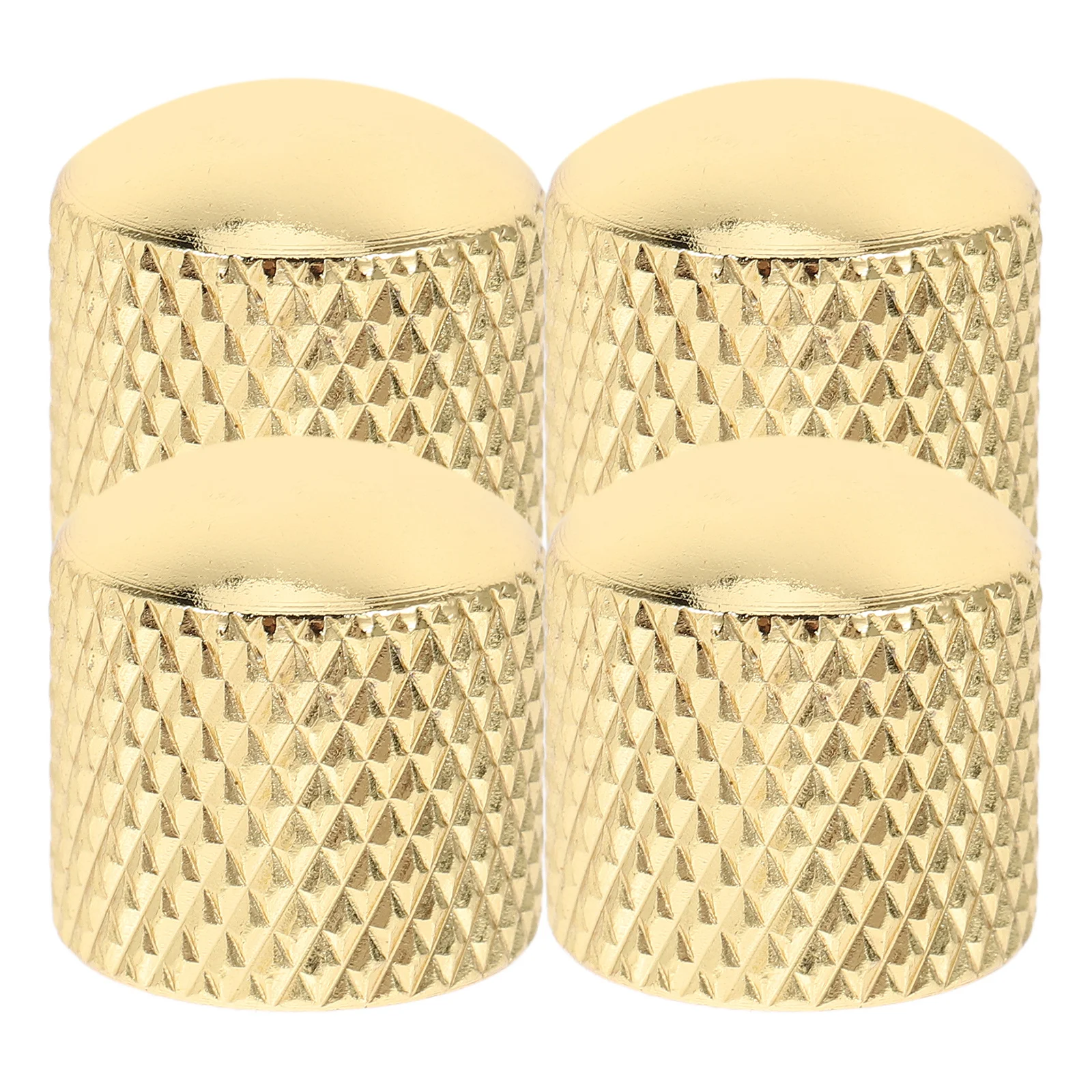 

4Pcs Electric Guitar Knobs Metal Dome Vintage Gold Tone Spline Top Hat Comprehensive Upgrade Parts Guitar Knobs