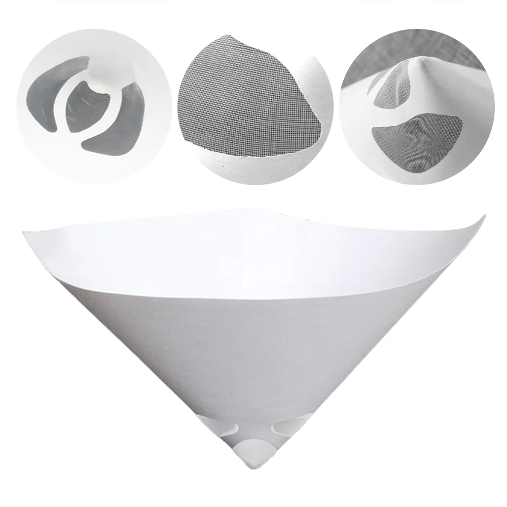 10-100 ชิ้นสีรถสเปรย์ตาข่ายกระดาษกรอง Purifying Straining ช่องทางทิ้งกรองสี Conical ไมครอนช่องทางกระดาษเครื่องมือ