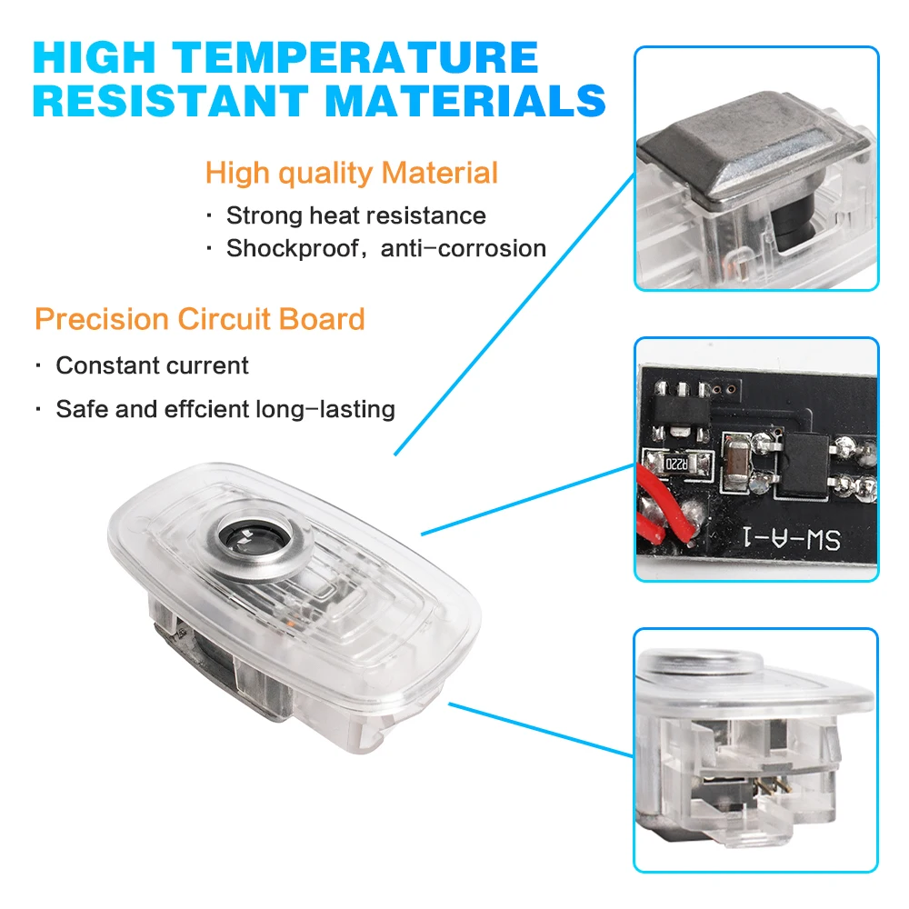 جديد LED باب السيارة ترحيب تحذير شبح الظل إكسسوارات مضيئة لمرسيدس بنز C118 W118 W218 W219 A238 C238 A207 E CLS S CLA