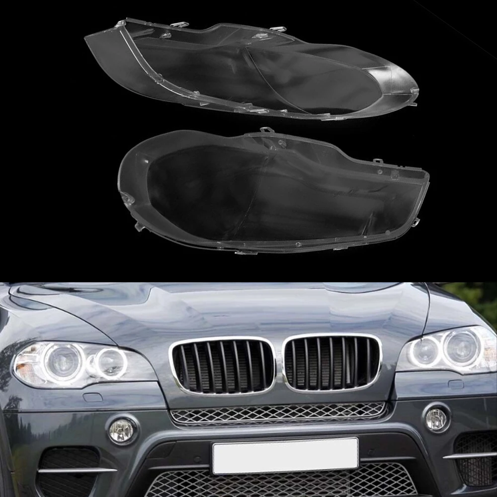 

For BMW X5 E70 2007-2013 Car Front Headlight Cover Lens Transparent Glass Headlamps Lampshade Lamp Shell Masks