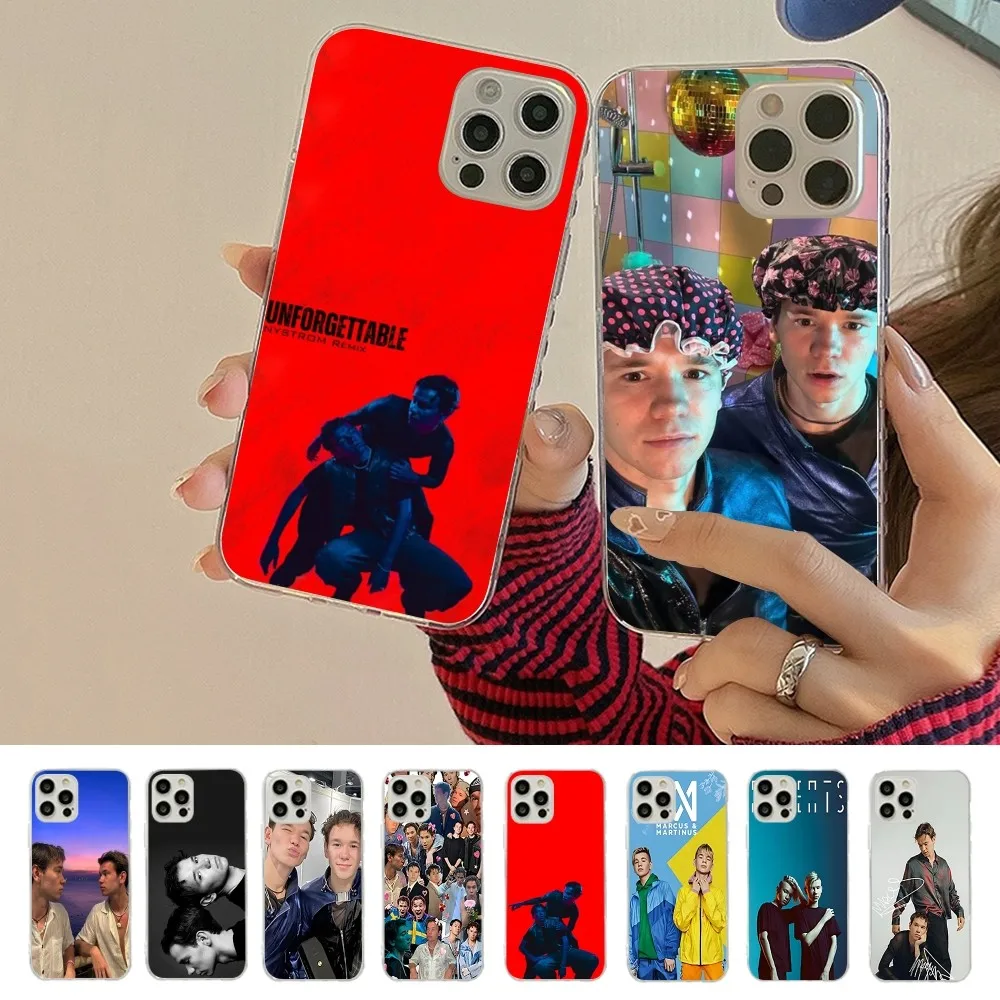 Marcus And Martinus Music Phone Case For iPhone 16 15 14 13 12 Mini 11 Pro XS Max X XR SE 6 7 8 Plus Soft Silicone Cover