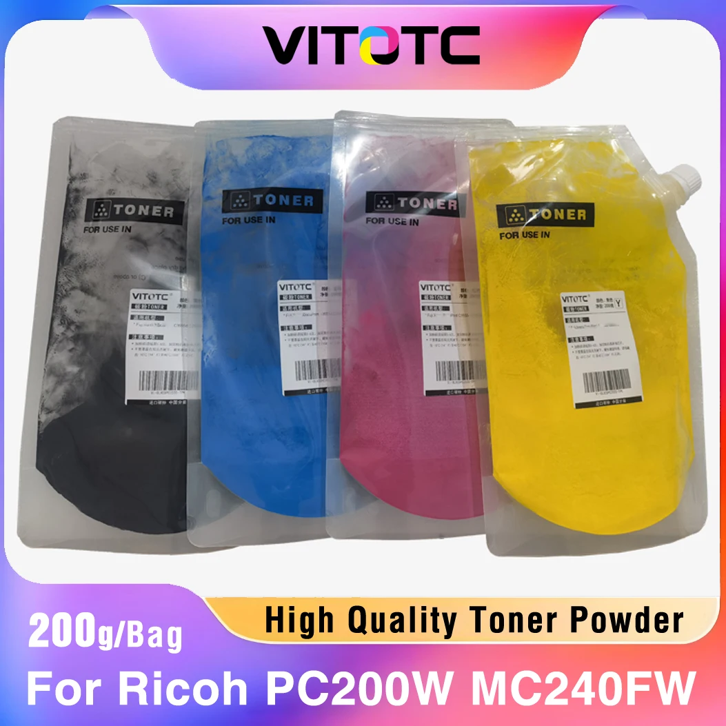 

200g/PC P C200w Toner Powder For Ricoh MC240 MC240FW PC200W MFP Laser Printer
