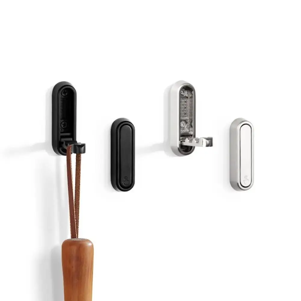 

Folding Wall Hook Hidden Robe Towel Coat Hook stainless steel Hook for Home Kitchen Bathroom Matte Black Towel Hanger