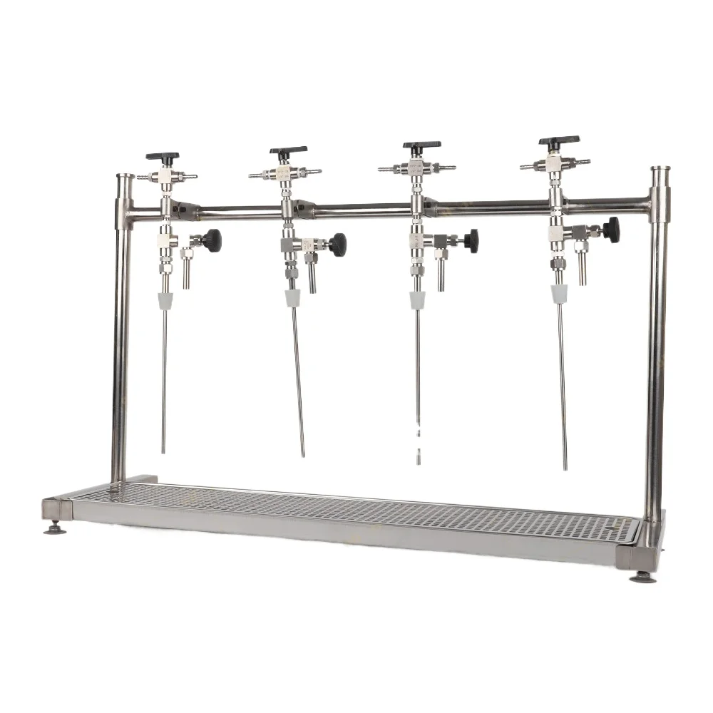 4 Head Manual Counter Pressure Beer Bottle Filler Isobaric Glass PET Bottling Machine for Micro Brewery Homebrew