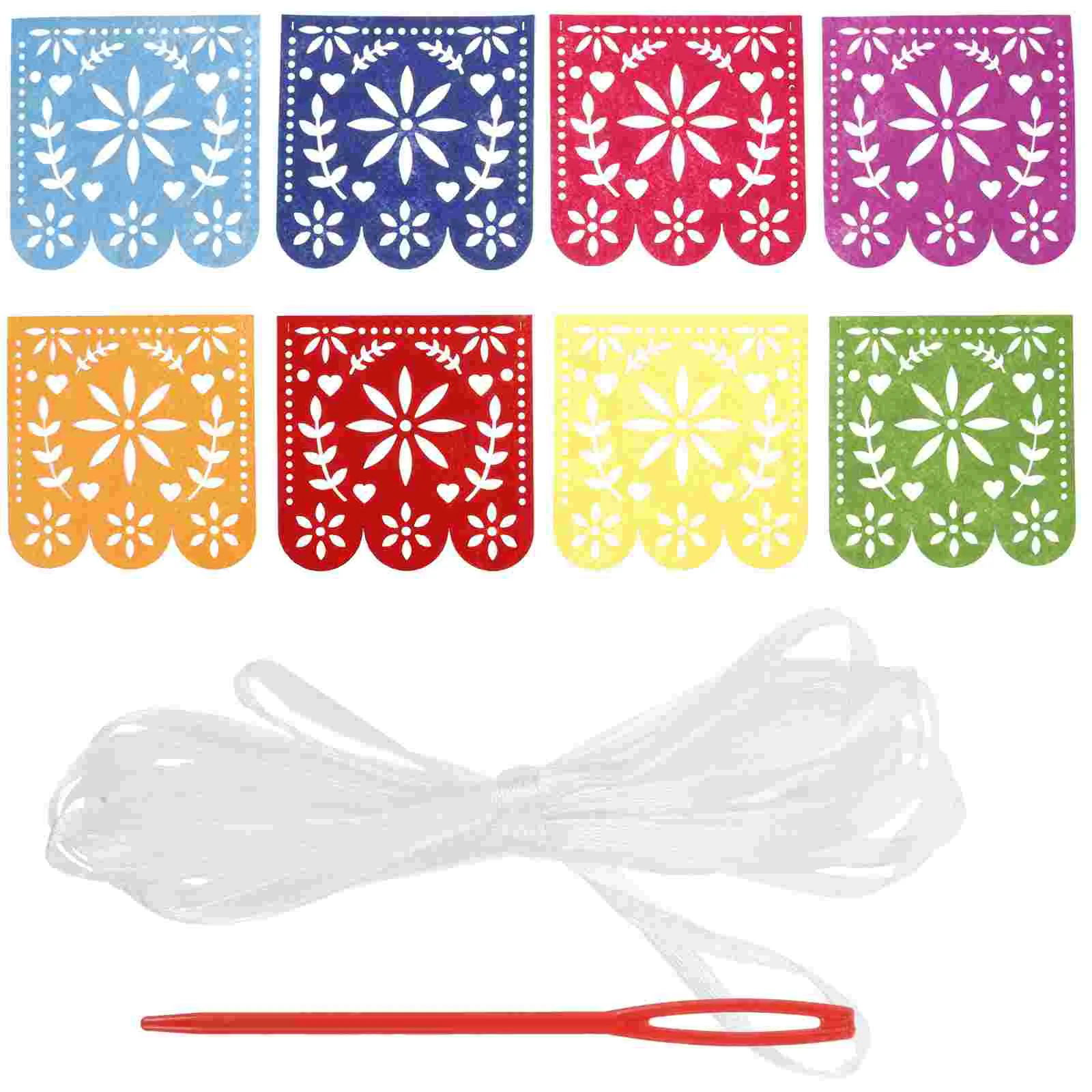 

Banner Felt Hanging Flag Baby Decoration Fiesta Decorations Day of The Dead Cinco Mayo