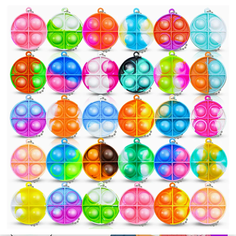 10/20/30/50 Stück Anti-Nagetier Finger-Bubble Mini-Schlüsselanhänger Rucksack-Anhänger Stressabbau-Spielzeug Party-Geschenke Squish – Detail 3