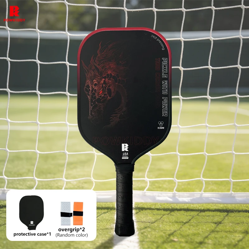 

T800 Carbon Fiber Pickleball Paddle | with Heat Pressed Forming Matte | PP Honeycomb Core Ideal for Advanced Players