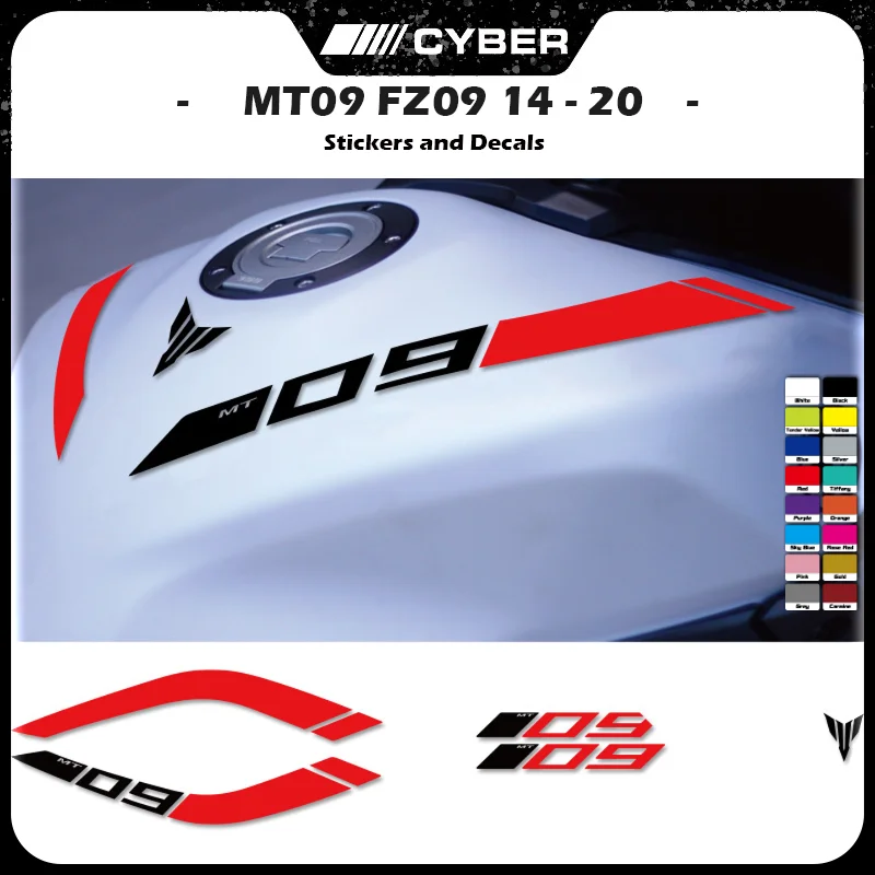 

Motorcycle Fuel Tank Pad For YAMAHA MT-09 MT09 FZ-09 FZ09 2014-2020 – Anti-Slip Reflective Stickers