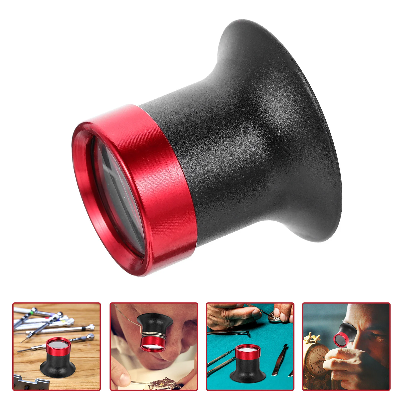 

10X Loupe Magnifier Professional Jewelers Multi-Function Portable Watch Supply Ergonomic Design Comfortable Hold