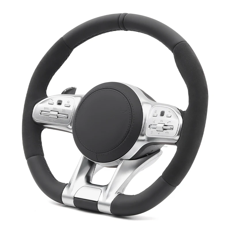 

Leather Car Steering Wheel Accessories for AMG W164 W166 W167 W177 W204 W212 W213 W222 W223 W463 X166 X167 X253